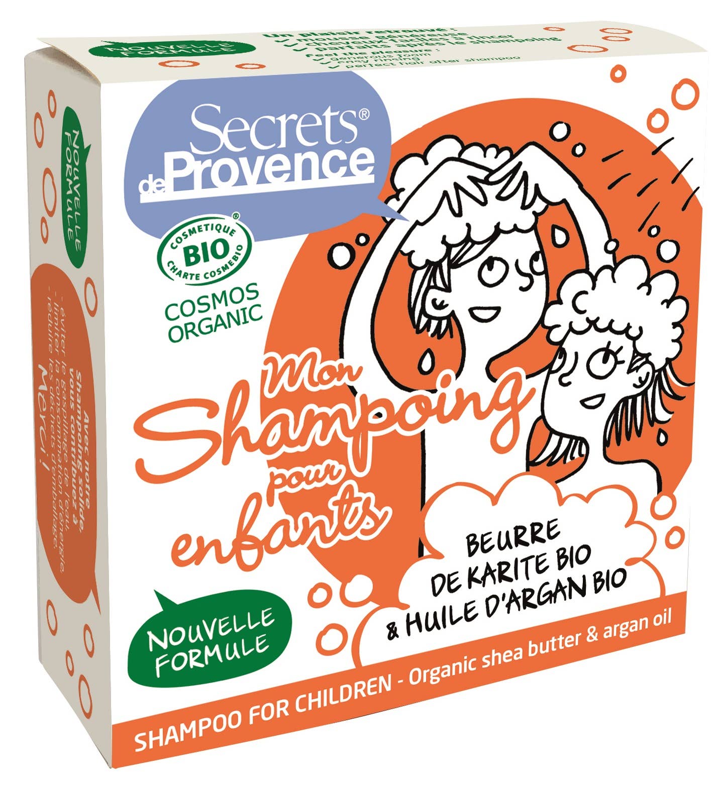 Shampoing solide Bio ENFANTS Beurre de Karité, Huile d'ARGAN