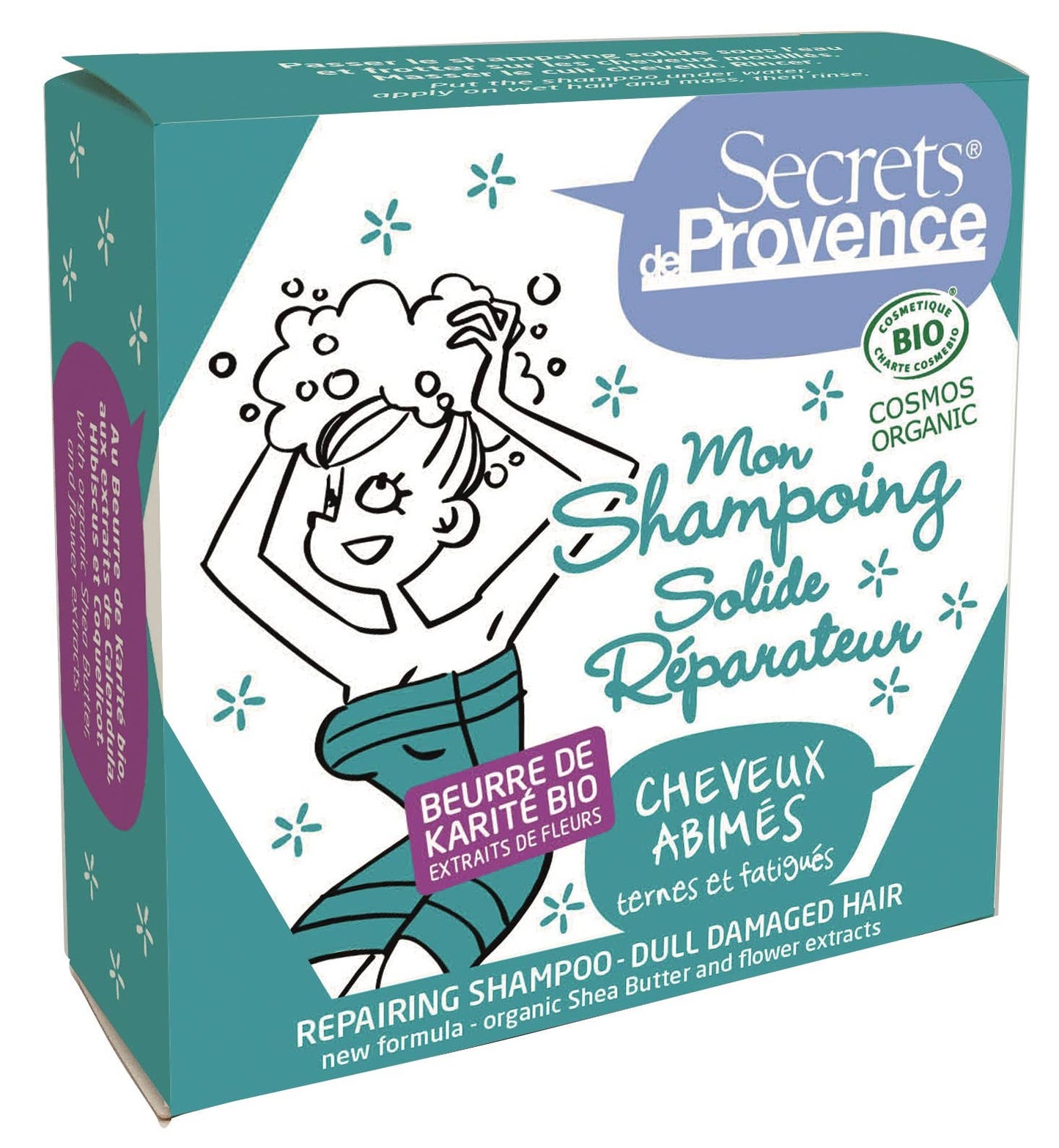 Shampoing solide Bio REPARATEUR cheveux abimés et fatigués