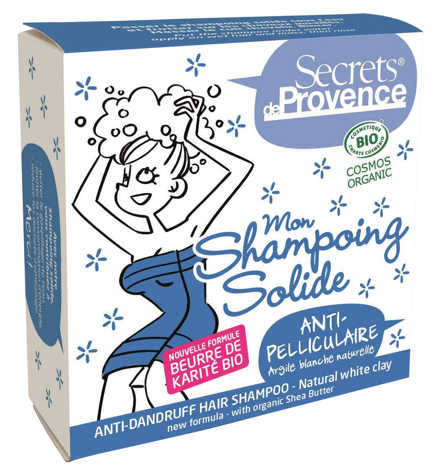 Shampoing solide Bio ANTI-PELLICULAIRE Argile Blanche