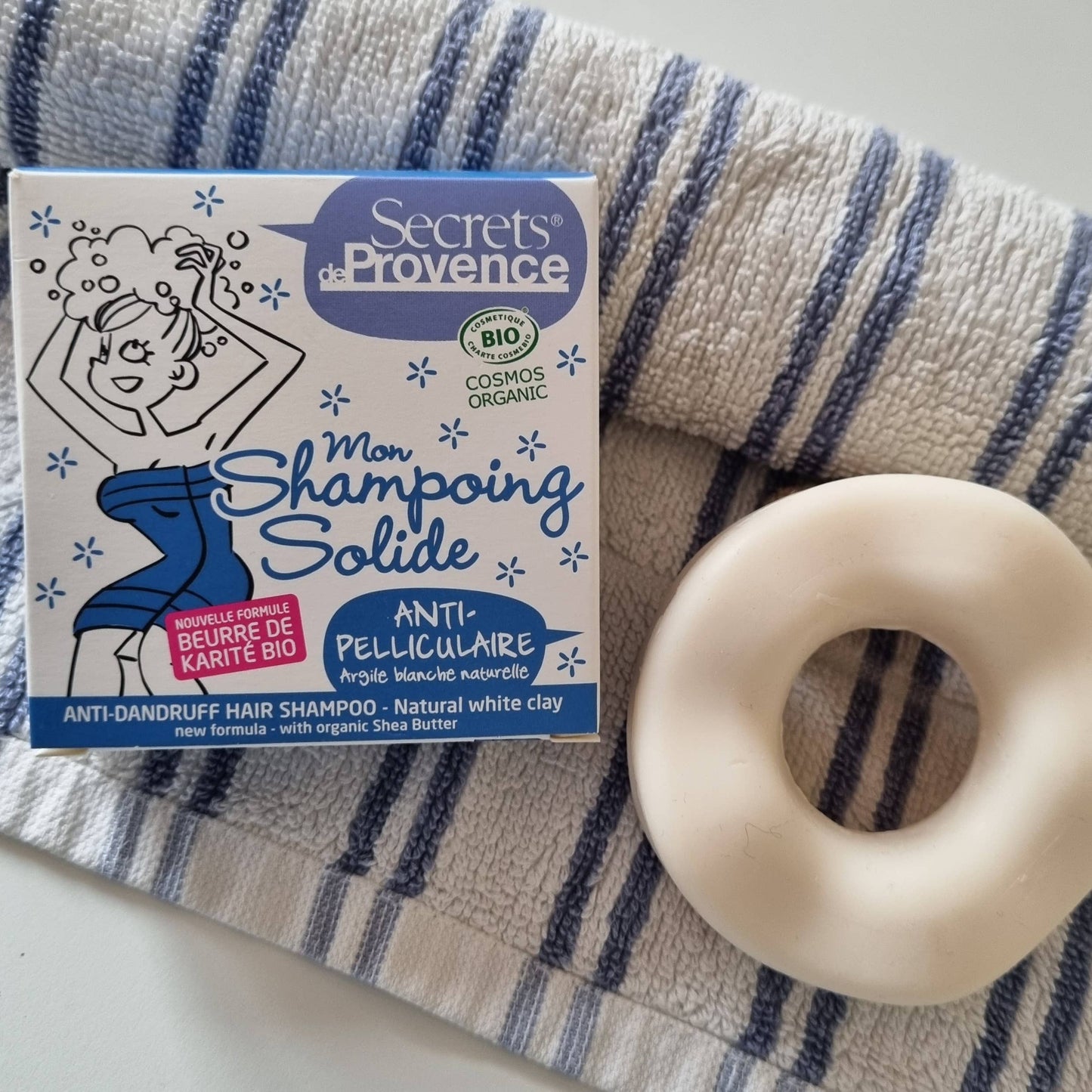 Shampoing solide Bio ANTI-PELLICULAIRE Argile Blanche
