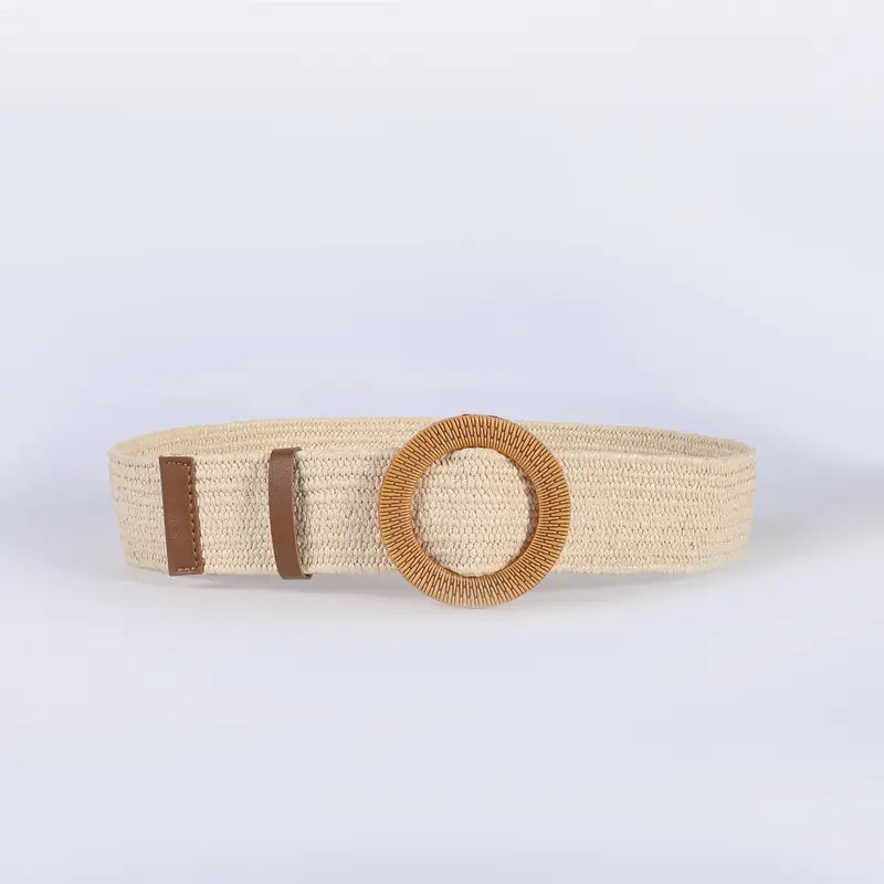 Ceinture tissée de couleur Beige