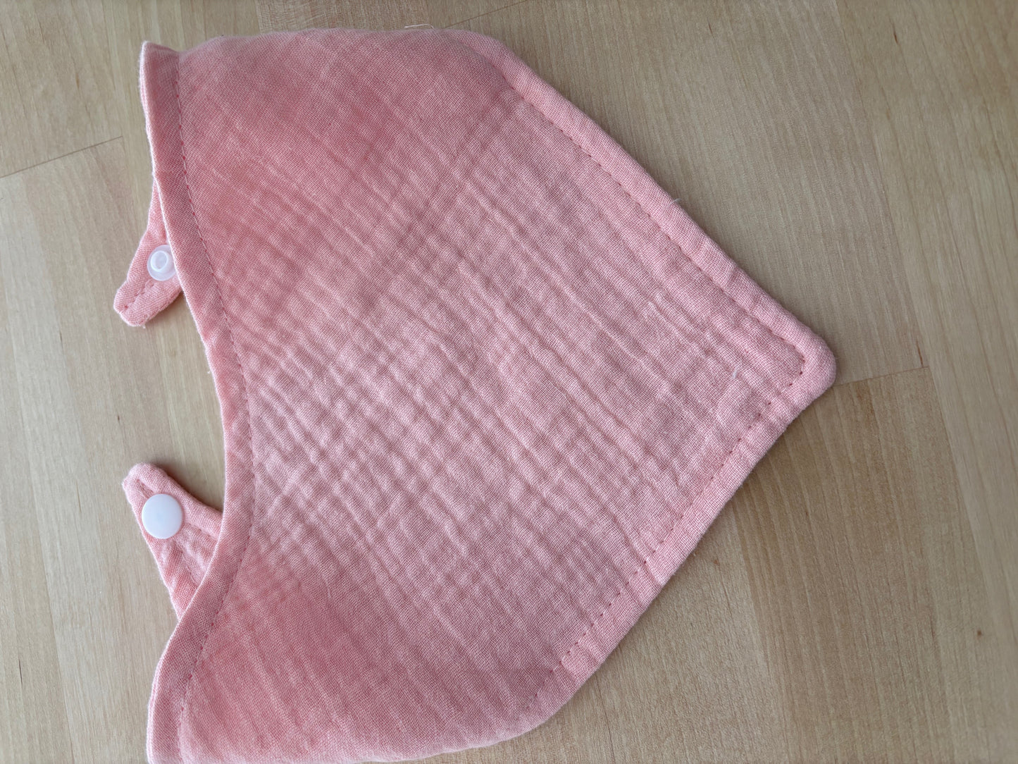 Bavoir Bandana "Rose clair"