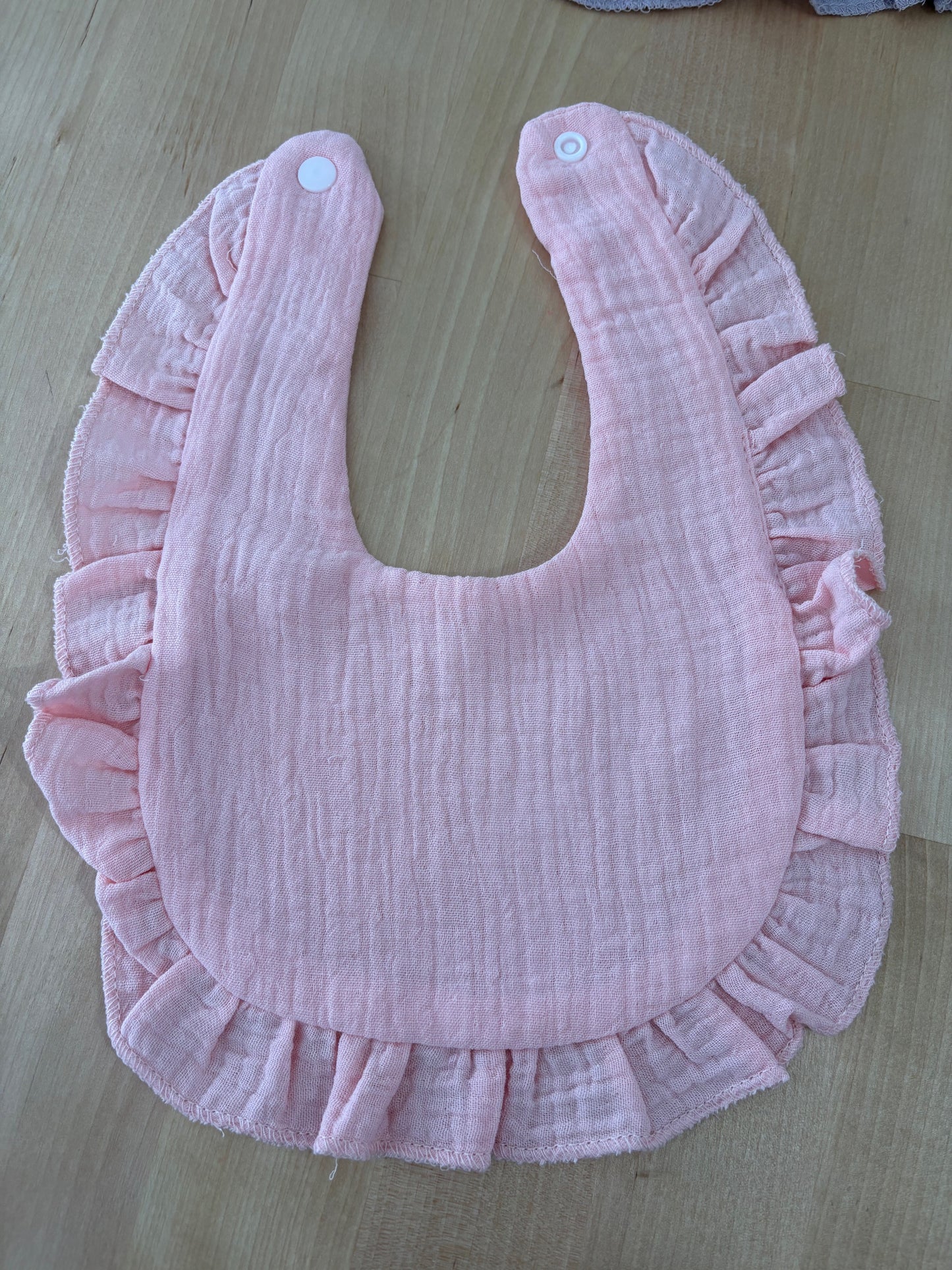 Bavoir ultra doux "Rose moyen"
