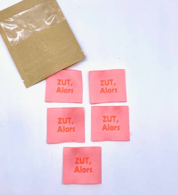 Étiquette à coudre : Zut alors "Fluo"