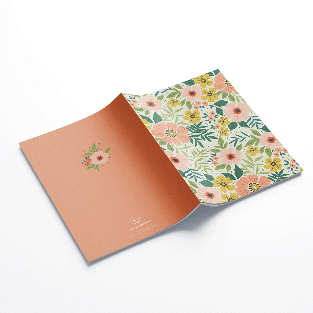 Carnet de notes A5 - Floraison
