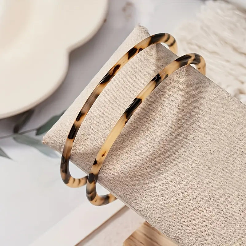 Ensemble de 2 bracelets Léopard clair
