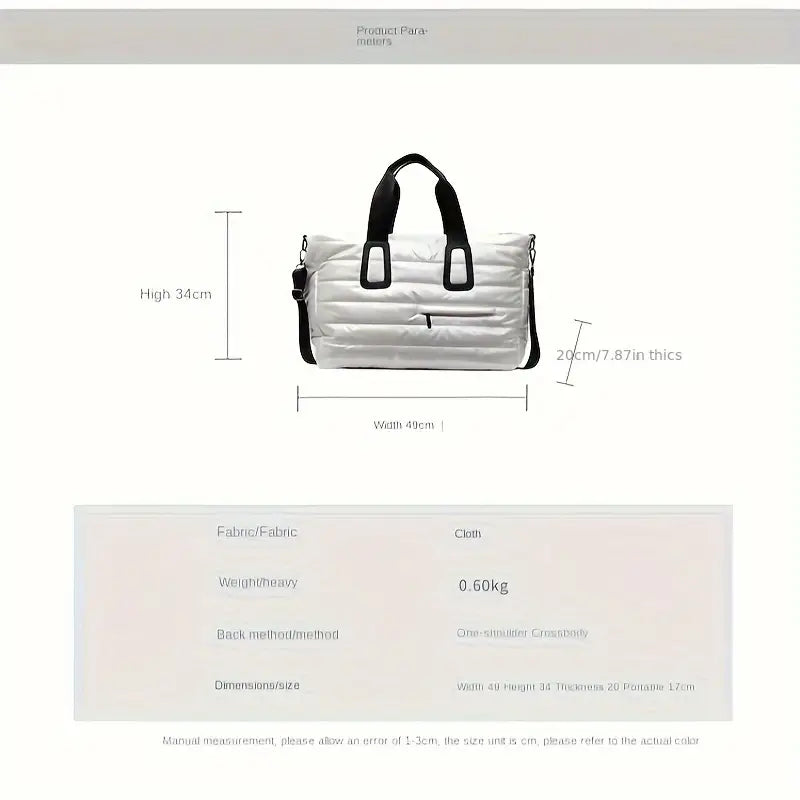Sac de voyage/sport Matelassé Bleu TL