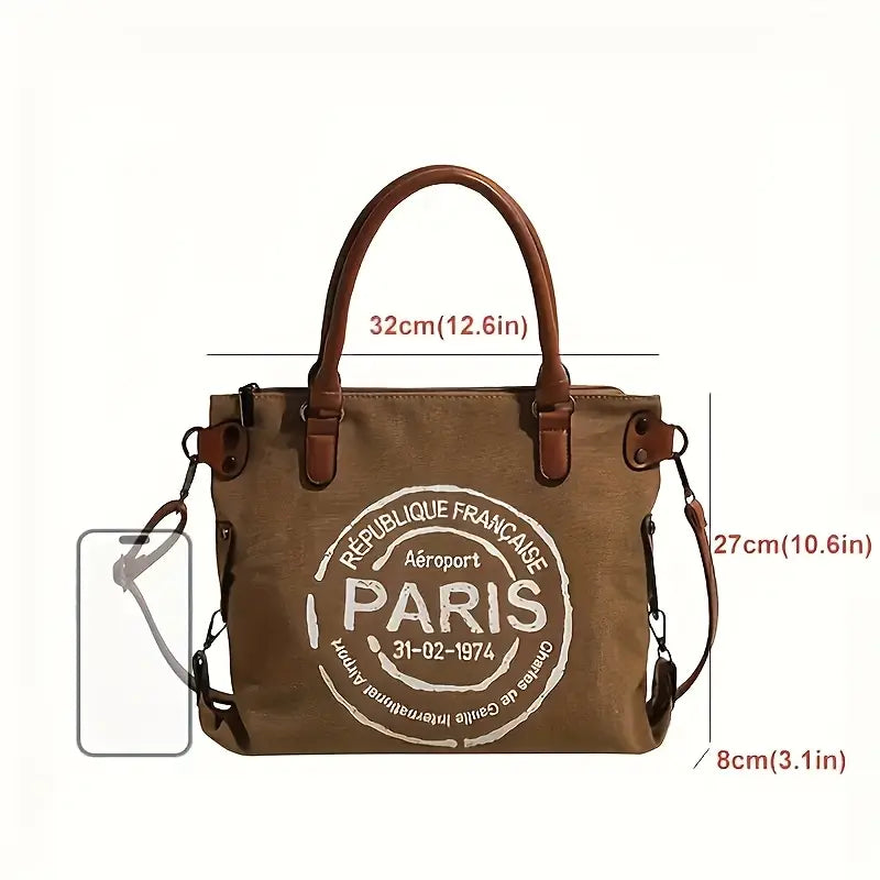 Sac Fourre Tout Paris Gris TM