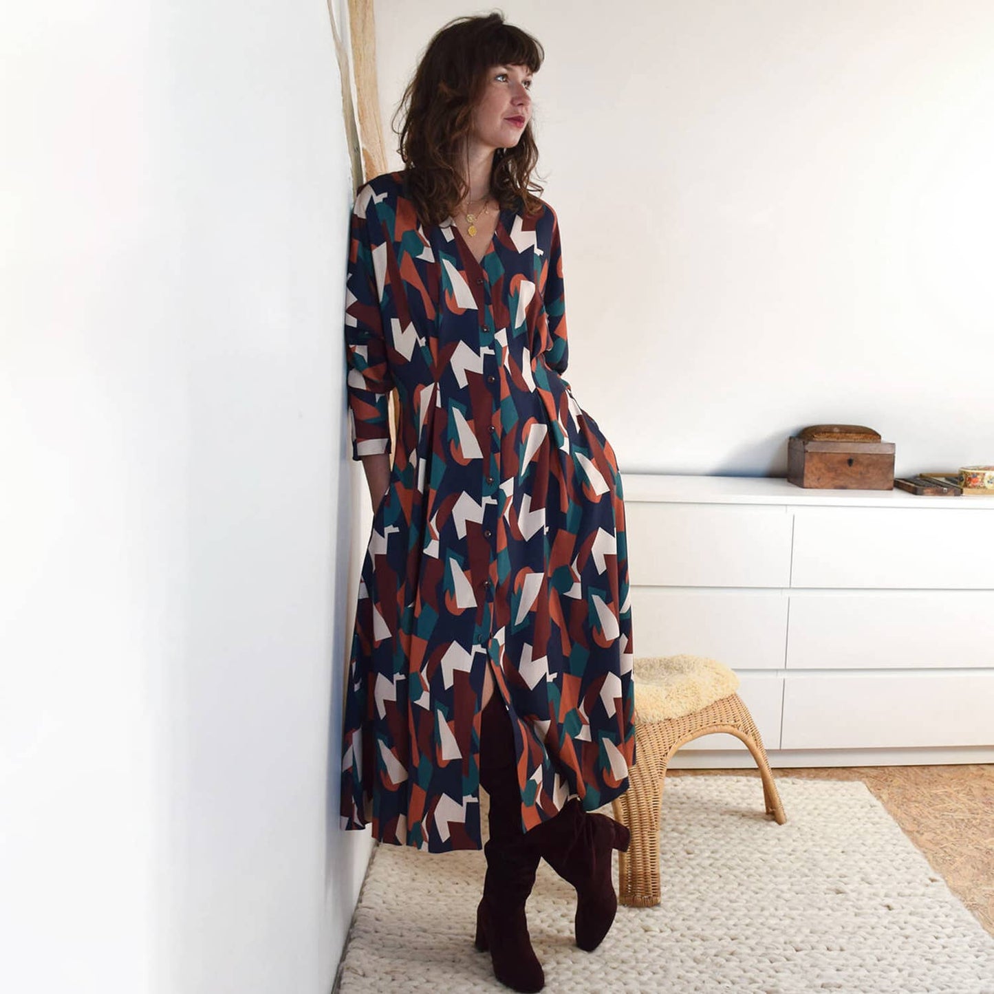 Patron couture  "Robe ou chemisier Bridgette"