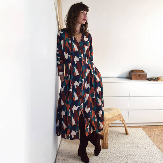 Patron couture  "Robe ou chemisier Bridgette"