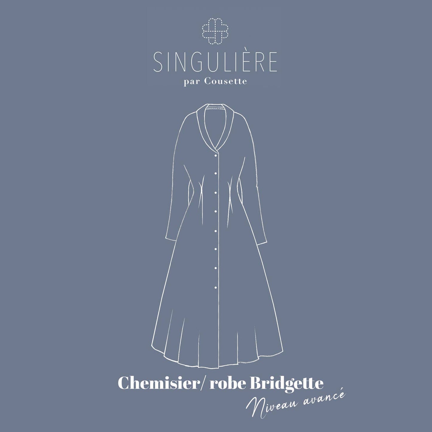Patron couture  "Robe ou chemisier Bridgette"