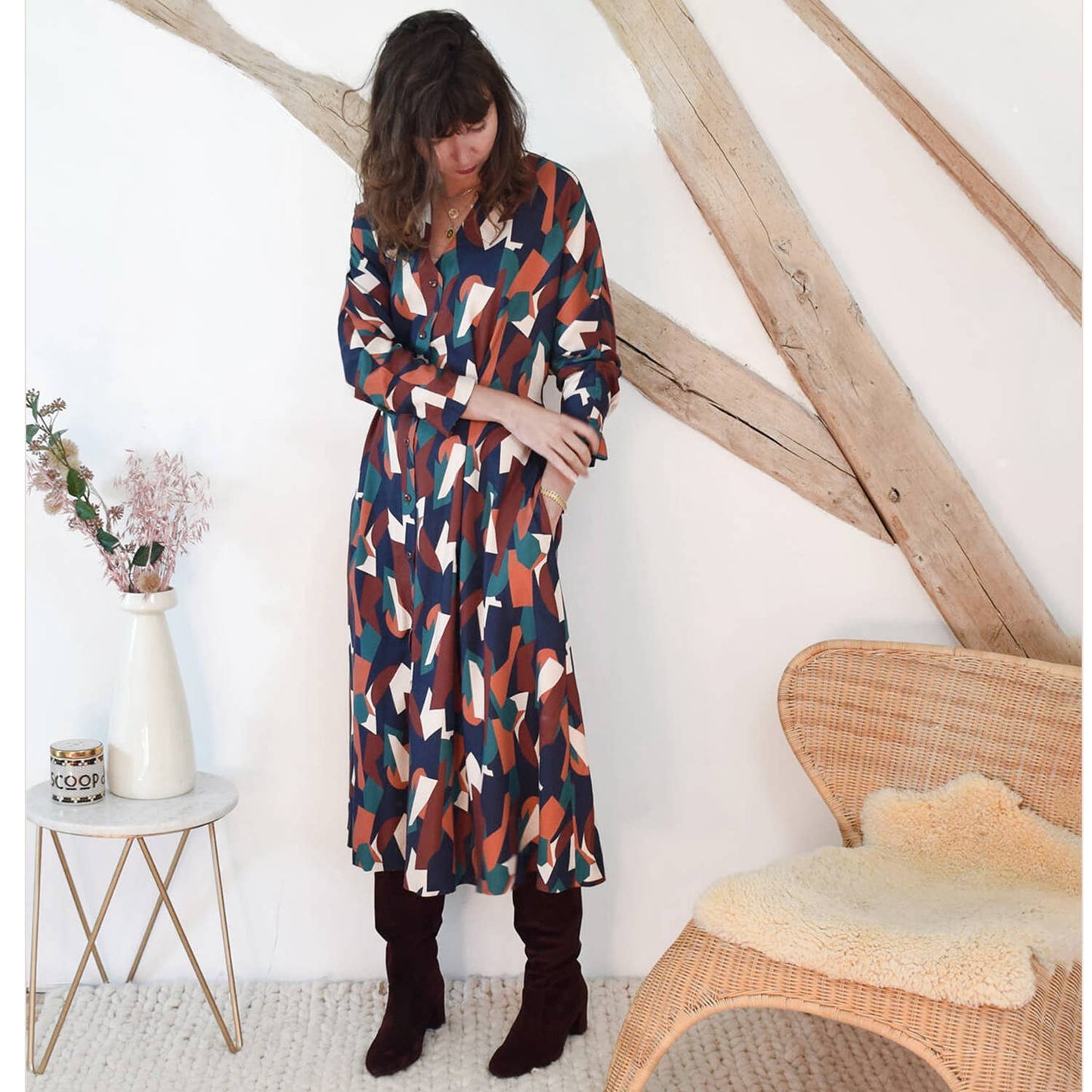 Patron couture  "Robe ou chemisier Bridgette"