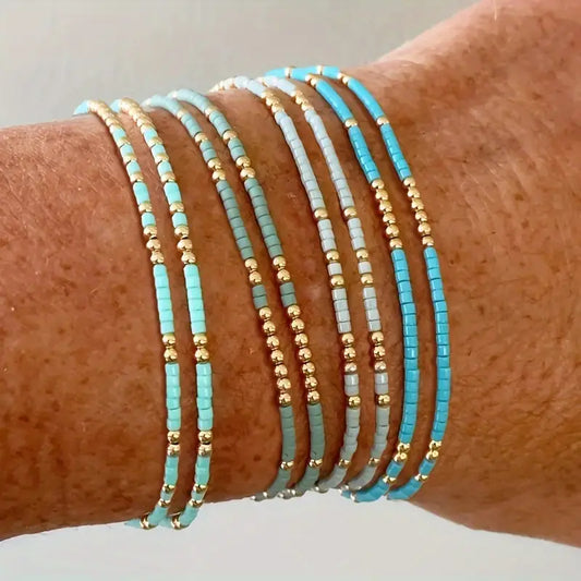 Ensemble de 4 Bracelets fantaisies extensibles