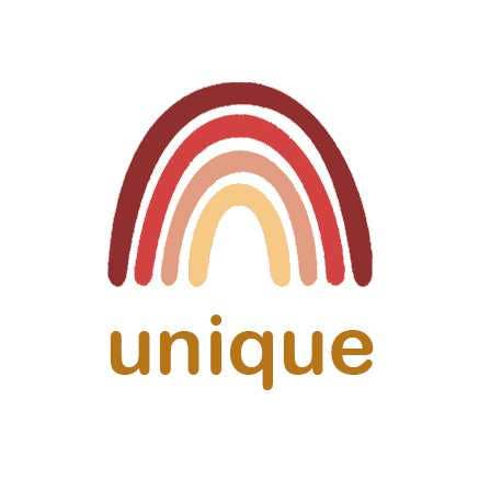 Étiquette à coudre : UNIQUE Rouge