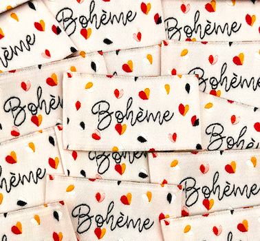 Etiquette Tissée à coudre : Bohème