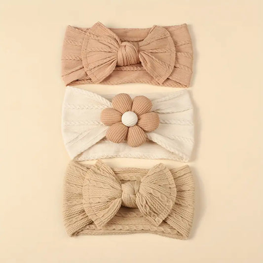 Ensemble de 3 Bandeaux en nylon