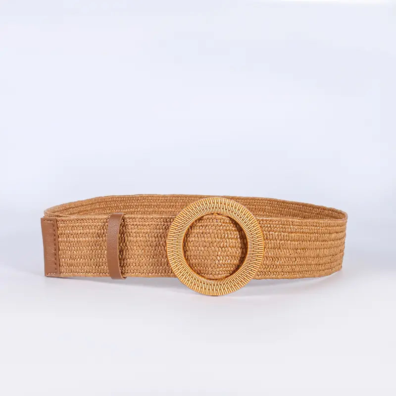 Ceinture tissée de couleur Marron