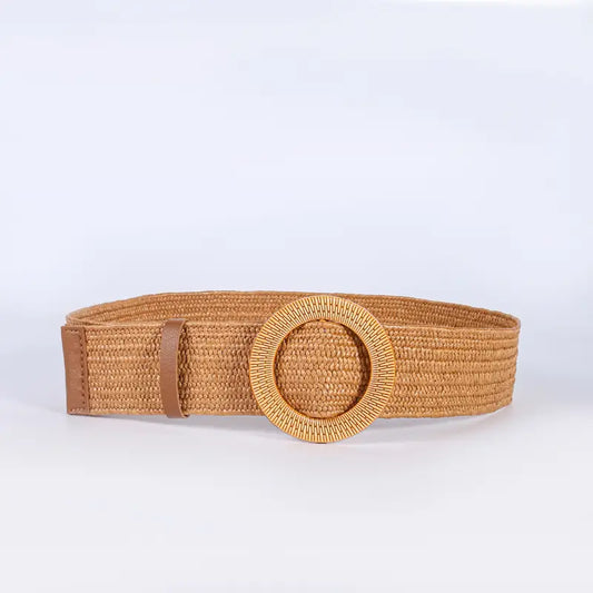 Ceinture tissée de couleur Marron