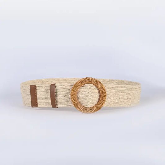 Ceinture tissée de couleur Beige