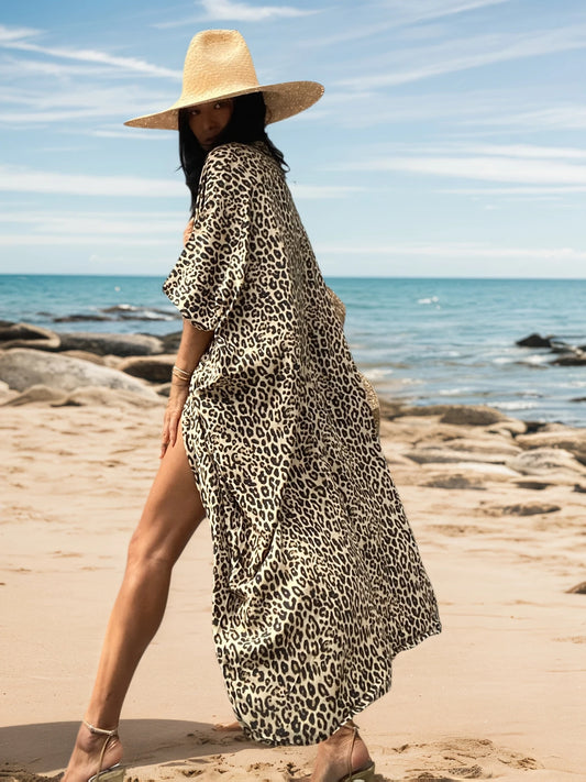 Kimono de plage "Leopard"