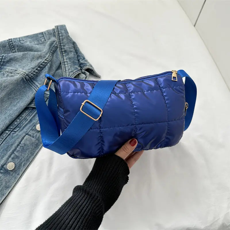 Sac bandoulière Matelassé Bleu