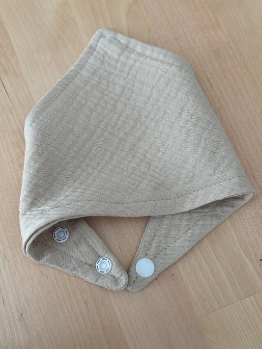 Bavoir Bandana "Beige"