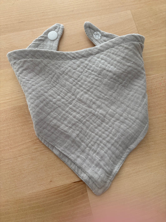 Bavoir Bandana "Gris"