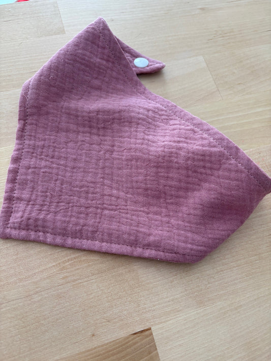 Bavoir Bandana "Rose foncé"