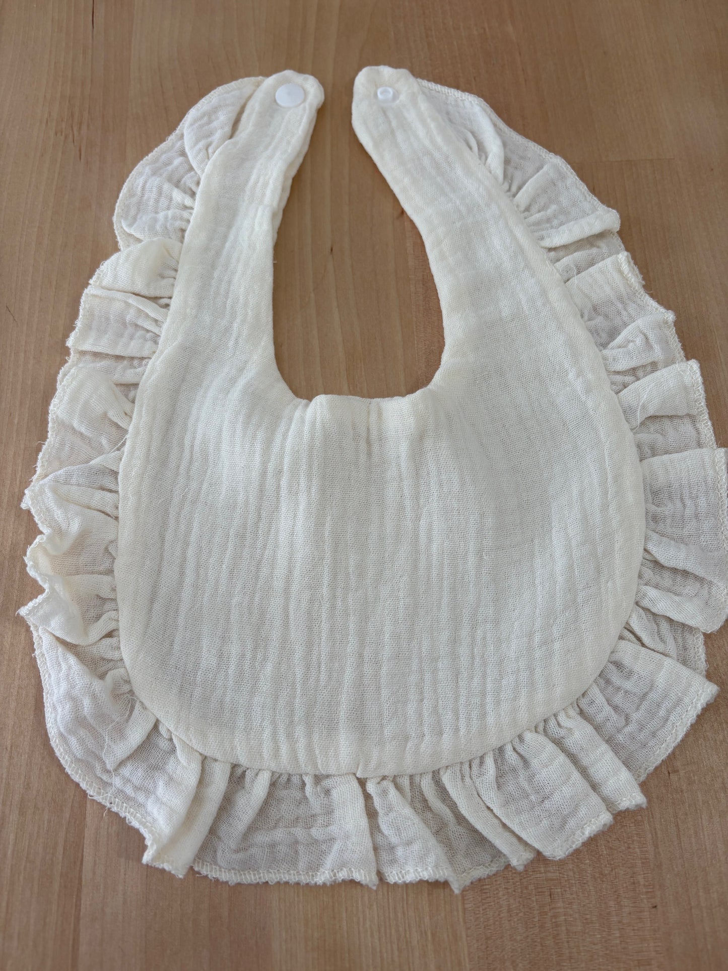 Bavoir ultra doux "Blanc cassé"