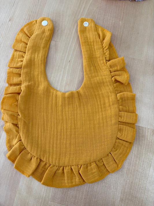 Bavoir ultra doux "Moutarde"