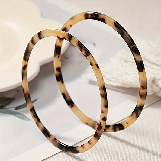 Ensemble de 2 bracelets Léopard clair