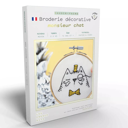 Kit de Broderie "Monsieur Chat"