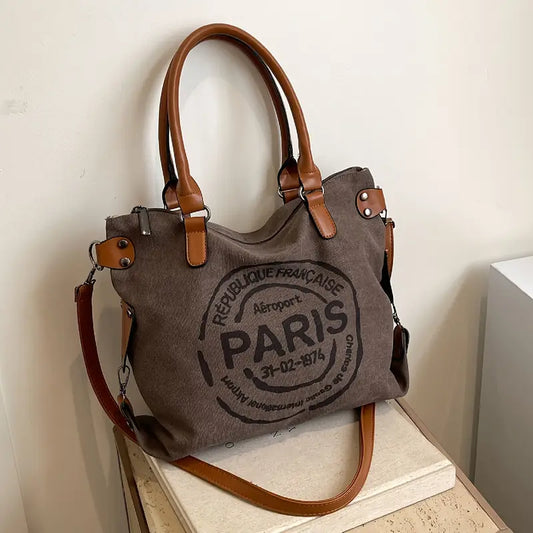 Sac Fourre Tout Paris Marron TM