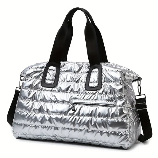 Sac de voyage/sport Matelassé Argenté TL